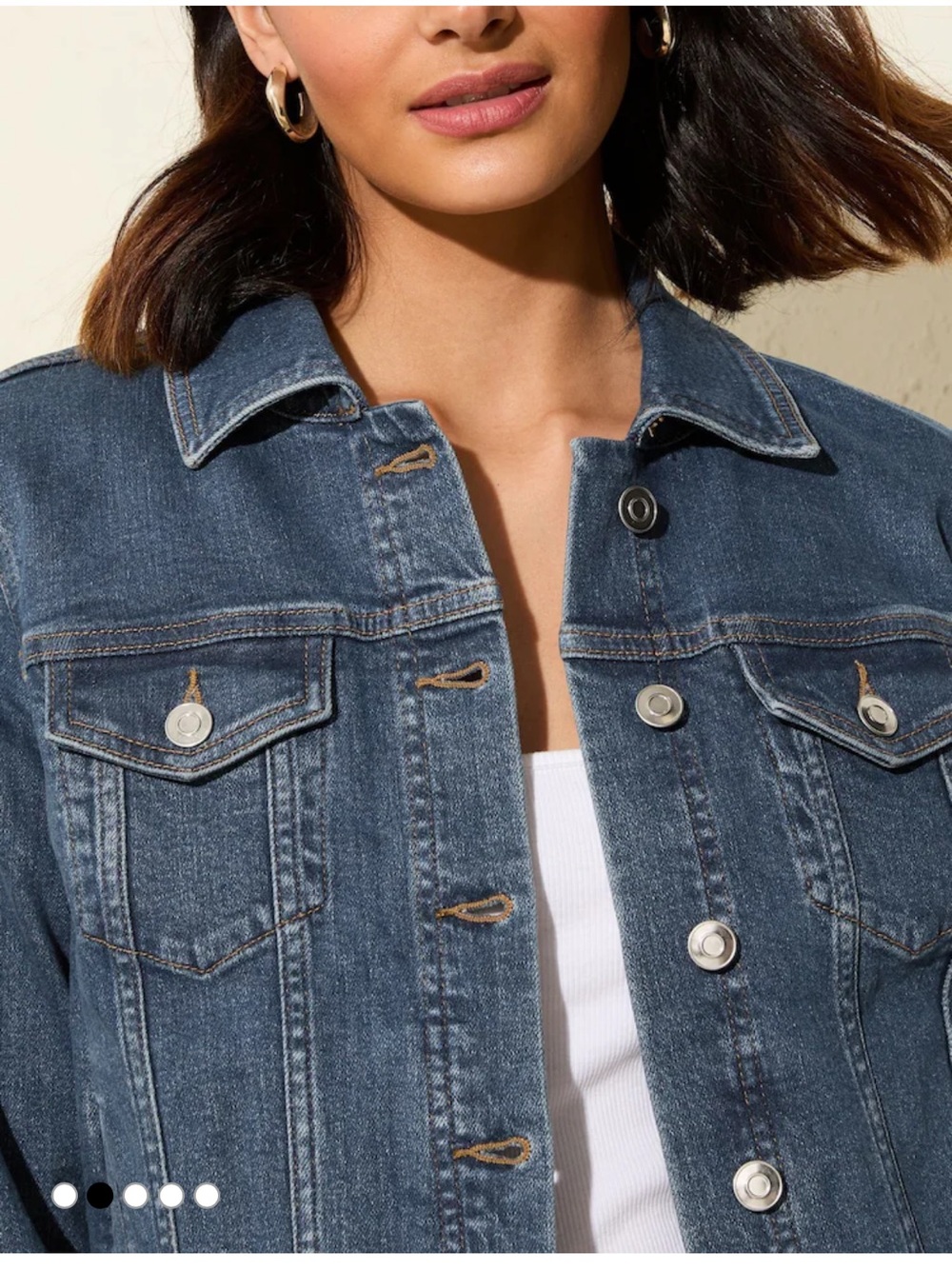 🍂 NEW BACCINI COTTON BLUE MEDIUM WASH DENIM JACKET NWT🍂